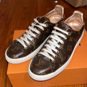 Louis Vuitton Monogram Leather Sneakers